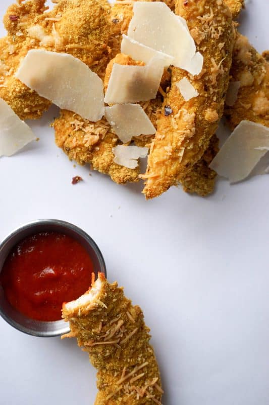 parmesan breaded chicken bite