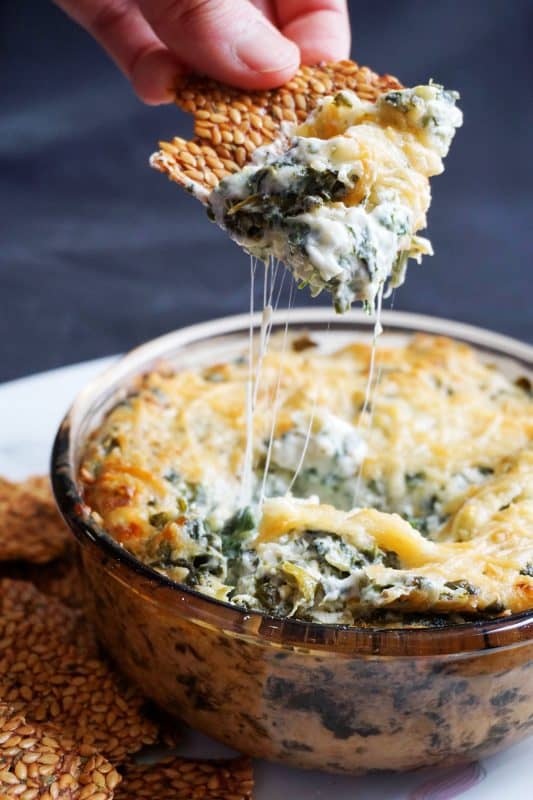 easy spinach artichoke dip final