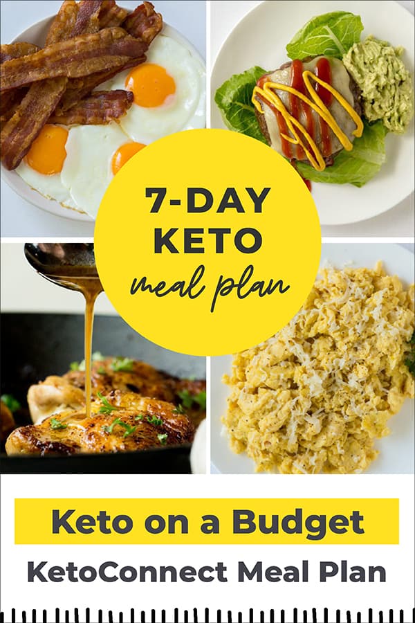 keto on a budget pin and featured image