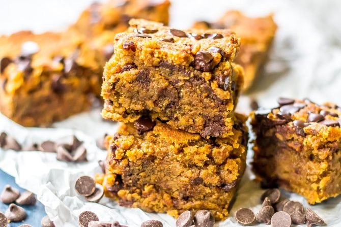 keto pumpkin blondies